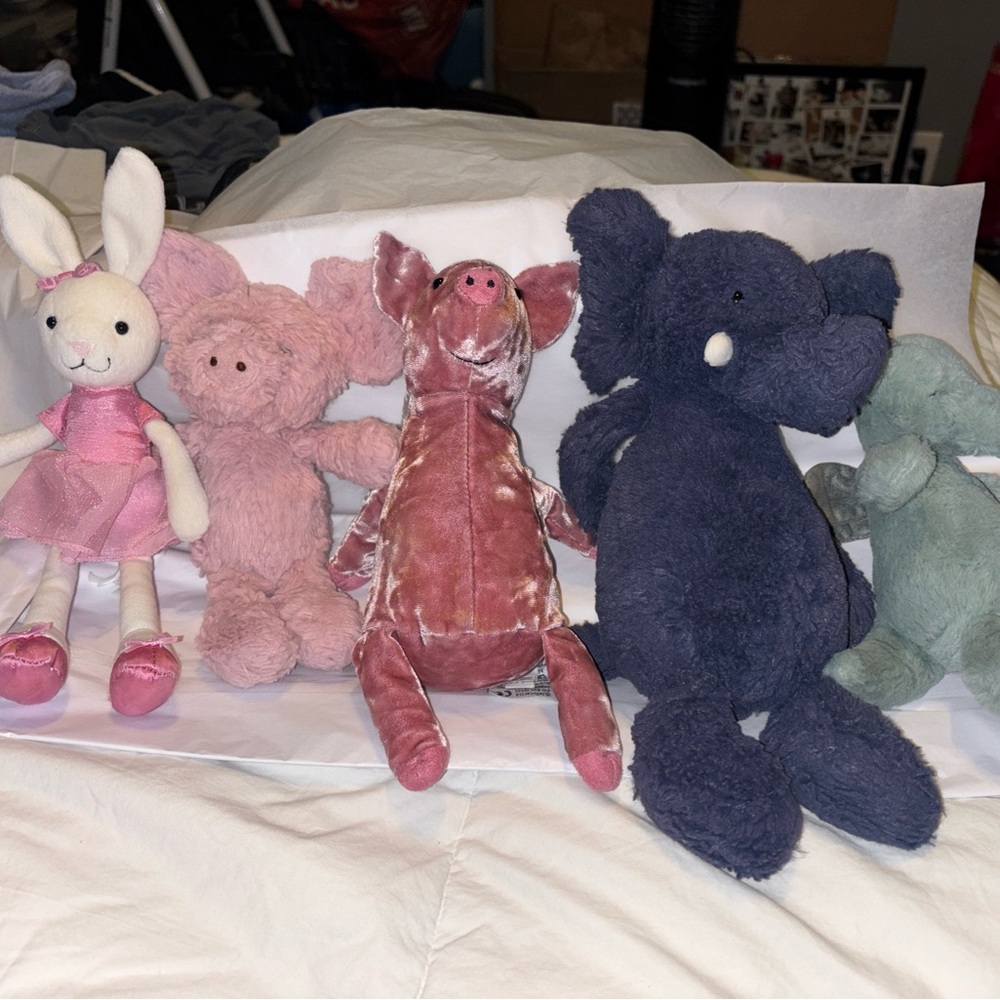 Jellycat Bundle 5 Plushies